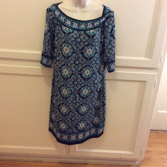 Max Studio dress in teal black and blue, L - Picture 2 of 2